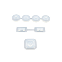Boutons en silicone de haute qualité, étanches et anti-poussière, claviers en caoutchouc silicone à bouton unique pour télécommande