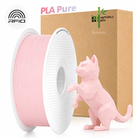 Filamen PLA Murni 1.75mm 1KG Isi Ulang Berbagai Warna Fleksibel Gulungan Plastik untuk Printer Filamen 3D Bambu Lab Filamento