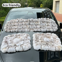 Coussin de siège de voiture en fourrure de renard, écologique, en fourrure de renard véritable, pour conducteur, pour véhicule