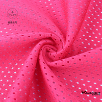 Tissu en maille respirante polyester/maillot de basket pour filles, maille à œil d'oiseau, 180 g/m², 11*1