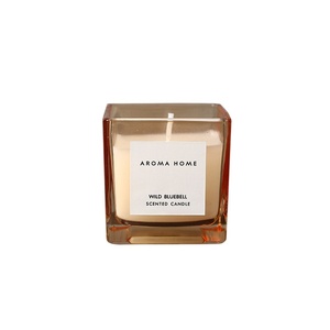 Porte-bougie d'aromathérapie carré transparent simple en verre borosilicate, créatif, sérigraphié 6*6, pour la Saint-Valentin - Product Image 3