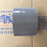 Tambour en fonte de fer 6 pouces brun SBR riz décorticage rouleaux en caoutchouc pièces de machines agricoles