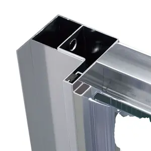 Aluminum alloy custom tempered glass door shower room enclosure header extrusion kit H U channel bathroom set