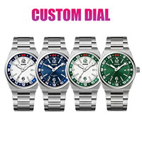 Montre en acier inoxydable à quartz pour homme avec logo personnalisé, fabrication OEM, mouvement Miyota 2115, échantillon disponible, livraison rapide