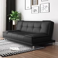 Nuevo Modelo 2025, Sofá Cama de Madera Maciza de Doble Uso, Estilo Japonés, Plegable para Espacios Pequeños, para Apartamentos, Dormitorios, Casas de Alquiler