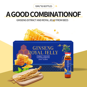 Ginseng naturel premium et <span class=keywords><strong>gelée</strong></span> <span class=keywords><strong>royale</strong></span>, liquide oral, booster d'énergie, soutien immunitaire, complément haute concentration, 10 ml par flacon, OEM - Product Image 2