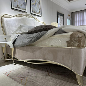 קרקס יוקרה בסגנון צרפתי המלך גודל מיטה מסגרת זהב נייר זהב מגולף המלכה מיטה שינה סטים רהיטים הורים - Product Image 1