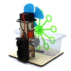 <b>Bubble</b> Machine DIY Science Kit Plastic Educational Toy For <b>Kids</b> Age 8-13 Years With Motor And Fan Assembly Model - Product Image 3