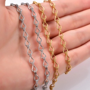Collar de Cadena con Eslabones en Forma de Guitarra de Acero Inoxidable de 4.6mm para Mujer, Estilo Punk, Color Plata y Dorado, Gargantilla Metálica - Product Image 6