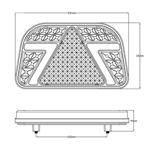 BONSEN 2022 Nouveau feu arrière LED pour camion 24V IP67 étanche 3000 Lumens certifié CE/DOT/ECE, éclairage de plaque d'immatriculation arrière pour remorque - Product Image 3