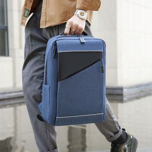 10pcs Custom Logo Smart Travel <b>Backpack</b> Multifunction Business <b>Big</b> Capacity USB Charging Port Waterproof Polyester Zipper - Product Image 6