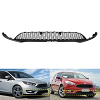 Grille de Spoiler Central Inférieur de Pare-chocs Avant pour Ford Focus MK3 2015-2018, Pièces Auto OEM, Style Barre Horizontale / Maille Nid d'Abeille