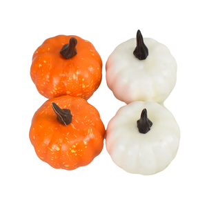 12pcs Mini Artificial White Pumpkins Set Fall Decor Faux Pumpkins for Kitchen Autumn Halloween Thanksgiving Graduation Easter - Product Image 6