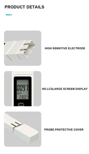เครื่องวัด EC และ TDS แบบดิจิตอลสำหรับระบบไฮโดรโปนิกส์ ความแม่นยำสูง พกพาสะดวก เป็นมิตรกับสิ่งแวดล้อม สำหรับระบบปลูกพืช - Product Image 4