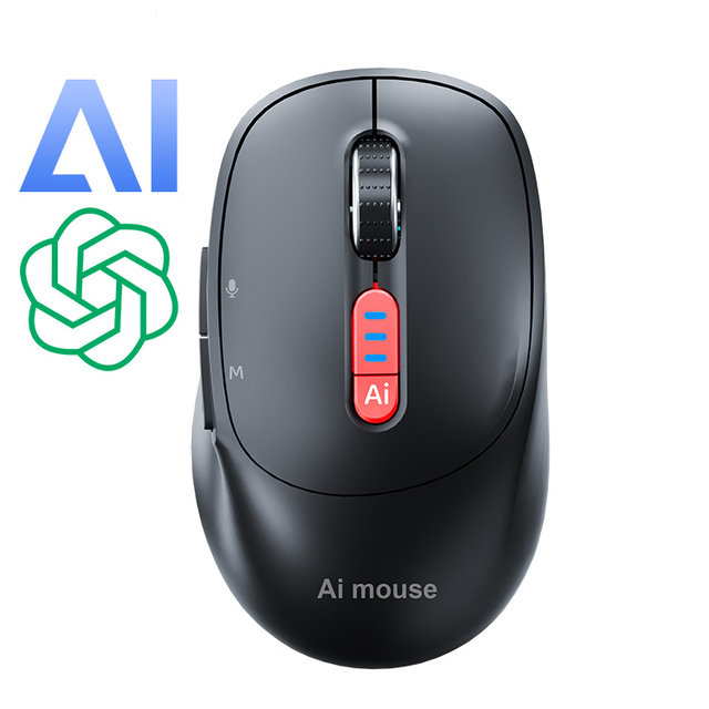 M9 AI Intelligent Mouse with ChatGPT LED Backlit 2.4G Wireless Voice Typing Input 4000 DPI for Windows & IOS