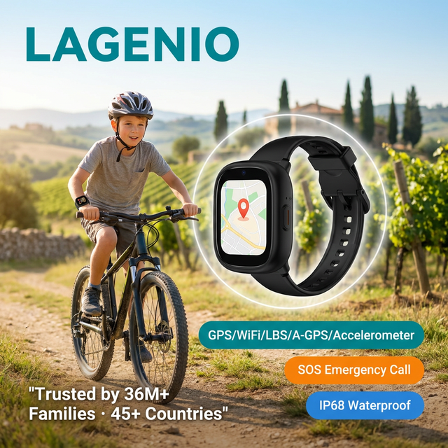 LAGENIO K3 4G Kids Smart Watch GPS LBS WIFI Tracker SOS Button Video Chat IP68 Square HD Video Call FCC CE Smart Watch for Kids