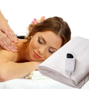 100 % Polyester und Synthetische Wolle 5 Wärmeinstellungen 8 Stunden einstellbarer Timer elektrische Massage beheizter Tischwärmer