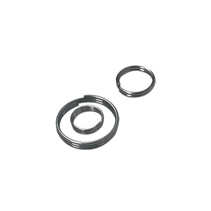 Custom <b>Key</b> <b>Rings</b> Iron Galvanized Nickel Plated Stainless Steel <b>Car</b> <b>Key</b> Accessories Silver Color Compression Spring Inner - Product Image 4