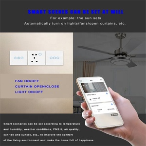 Nhà Thông Minh Phụ Kiện Thiết Bị Cung Cấp Wifi Ổ Cắm Điện 10A Bảng Đen Điện Thoại App Điện US UK Tiêu Chuẩn WiFi Tường Ổ Cắm - Product Image 4