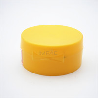 Plastique rond jaune avec couvercle de joint de valve en silicone pour bouteille d'huile de machine 33/410