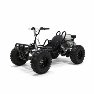 Potente Motor de 1200W a Gasolina, 4 Tiempos, Amortiguadores, Luz LED, Neumáticos Gruesos de 8 Pulgadas, Cuadro de Acero de Alto Carbono, Go Kart para Conducción Nocturna al Aire Libre - Product Image 1