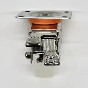 SS 304 Edelstahl Lenk rollen 75 100 125 150mm PU Gummi Nylon Optionen - Product Image 2