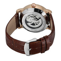 Montre homme FORSINING, style business, haute qualité, mouvement automatique avec date, bracelet en cuir, montre mécanique pour homme.