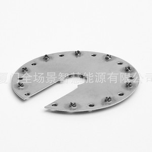 Plaque de mise à la terre photovoltaïque en acier inoxydable avec double pointe pour la mise à la terre des panneaux solaires - Product Image 2