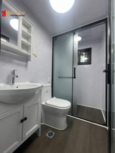 Piccolo giardino casa in legno cabina Mobile con ruote per edificio per uffici con elettrodomestici - Product Image 6