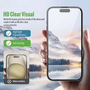 กล่องกันฝุ่นแบบกำหนดเอง ติดตั้งง่าย ฟิล์มกันรอยหน้าจอสำหรับ iPhone 16 17 Pro Max กระจกนิรภัย พร้อมชุดถาดติดตั้ง - Product Image 3