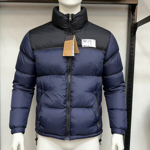 Chaqueta para <span class=keywords><strong>North</strong></span> City con Tecnología de Vanguardia, Estilo Puffer <span class=keywords><strong>Blanco</strong></span>, Delgada, con Cuello Negro, Térmica Blanca, para Invierno, Superficie Lisa - Product Image 1