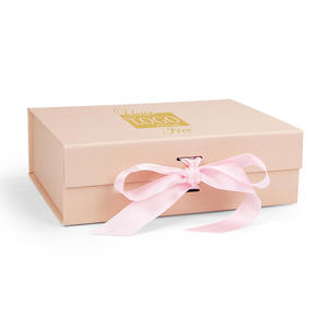 Wholesale Customized Foldable Magnetic Ribbon Bow Closure Luxury Gift Boxes Cardboard Shipping Paper <b>Box</b> for Clothing and Wigs - Product Image 1