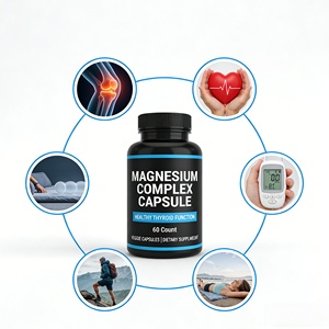Capsules de citrate de magnésium halal OEM, complexe naturel pour le cerveau, le sommeil, le stress, la récupération musculaire, l'énergie, le système nerveux, la santé osseuse - Product Image 1