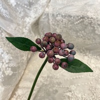 Baies artificielles en mousse, fleurs séchées, fausses fleurs, décorations haut de gamme pour la maison et les mariages, vente en gros transfrontalière, matériau PVC, teinture extérieure