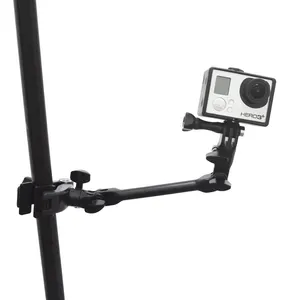 Jam Flex Pasang Musik Gitar, Bisa Disesuaikan Biola Bass Mount Tripod Leher Angsa untuk Gopro Hero 9 8 7 6 5 4