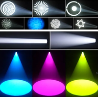 Projecteurs professionnels d'extérieur étanches IP65 420W à faisceau, projecteur à prisme 20R LED à tête mobile, contrôle DMX512, RVBW complet, en aluminium pour le sport