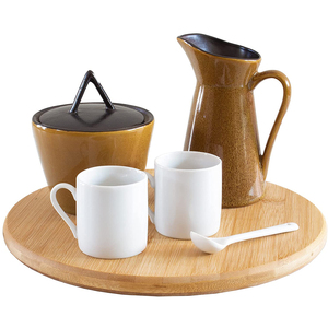 Rotating Turntable Bamboo Lazy Susan Kitchen Turntable for Pantry Cabinet or Table.