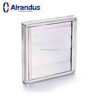 Grille d'aération carrée en acier inoxydable de haute qualité pour fenêtre, grille de ventilation pour climatiseur avec protection anti-corrosion
