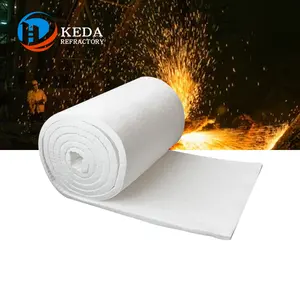 Isolation de feutre de fibre céramique personnalisée Keda, feutre de fibre de silicate d'aluminium résistant au feu