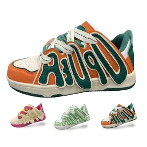 Atacado Custom Sneakers Free Design Logo Moda Alta Qualidade Casual Sport Walking Sneakers Sapatos Para Homens
