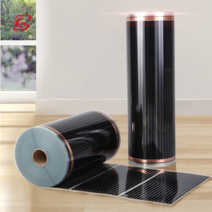 Película de calentamiento de carbono Alfombrilla de suelo caliente eléctrica 220W/m2 Sistema de calefacción por suelo radiante moderno infrarrojo Apartamentos - Product Image 6