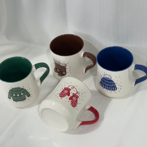 Customized 550ML Double-Sided Pattern Ceramic Coffee Mug New Model <b>Large</b> Volume Color Glaze for Business <b>Gifts</b> - Product Image 2