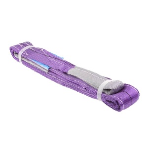 Chất lượng tốt 1 tấn 1 mét vải màu tím Sling Polyester Webbing nâng vành đai Sling lifitng Sling - Product Image 6