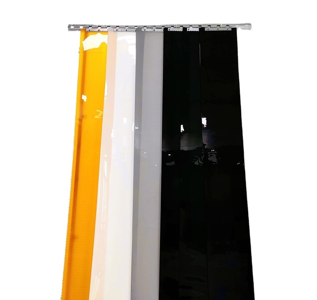 Outdoor Board 2mm Pvc Strip Curtain Roll with Aluminium Profile Door Flame Retardant Plant Burnout Skylight Free Sample Is Okay