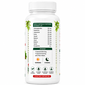 BP-M9 Capsules Herbal Capsule Formula with Ashwagandha Plant <b>Extract</b> Jatamansi Plant <b>Extract</b> OEM ODM Private Label Manufacturer - Product Image 2