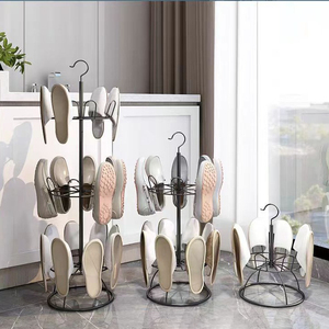 Scarpiera Portatile in Metallo con Scatola, Supporto Multifunzionale per Asciugare e Conservare Scarpe e Ciabatte da Balcone - Product Image 2