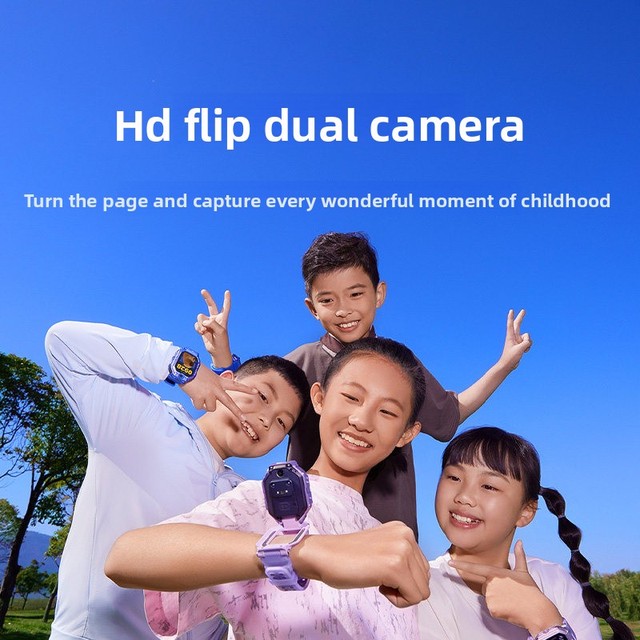 Mi Mjia Children's Smartwatch Android AMOLED Square 1.75 Inch Sleep Tracker Payment Dual Front/Rear Cameras Video Calls 2ATM