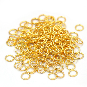 Anneau en acier métallique à extrémités ouvertes, plaqué, 10 mm, pour la fabrication de bracelets, composants de bijoux, forme ronde, origine Yiwu, été 2021 - Product Image 5
