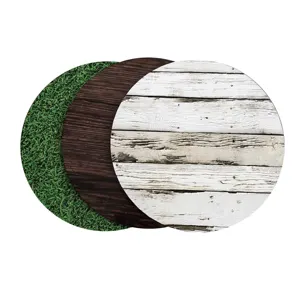 2022 new wholesale customized patterned round wooden cake base cake boards cake drum pad