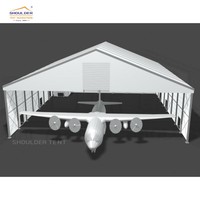 Tente hangar robuste en aluminium pour expositions et salons professionnels, imperméable, utilisable toute saison, avec couverture en PVC